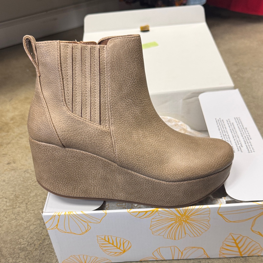 Yellow Box Tan Ankle Booties